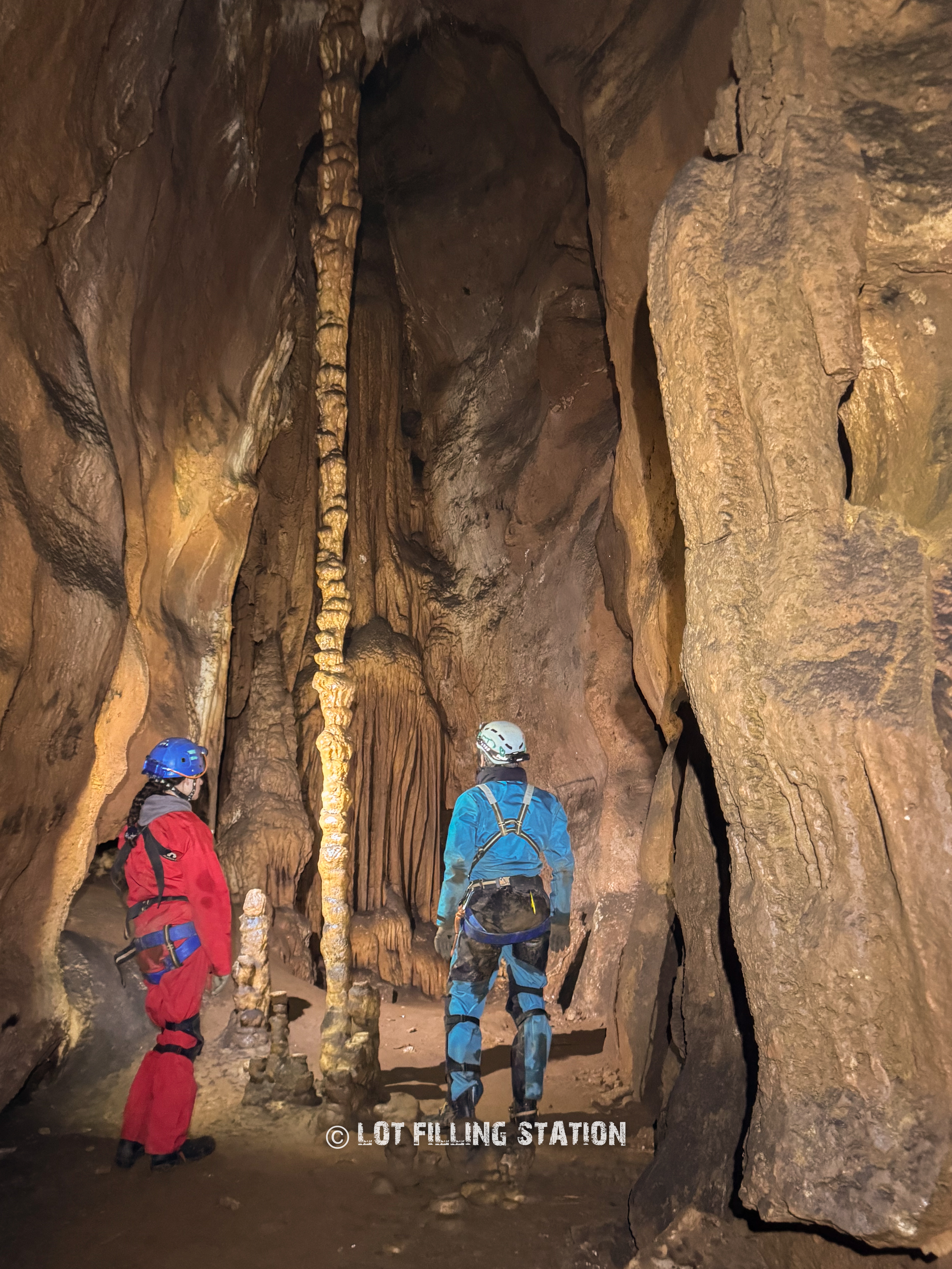 Spéléologie dans le Lot à L'igue de Diane - La petite salle